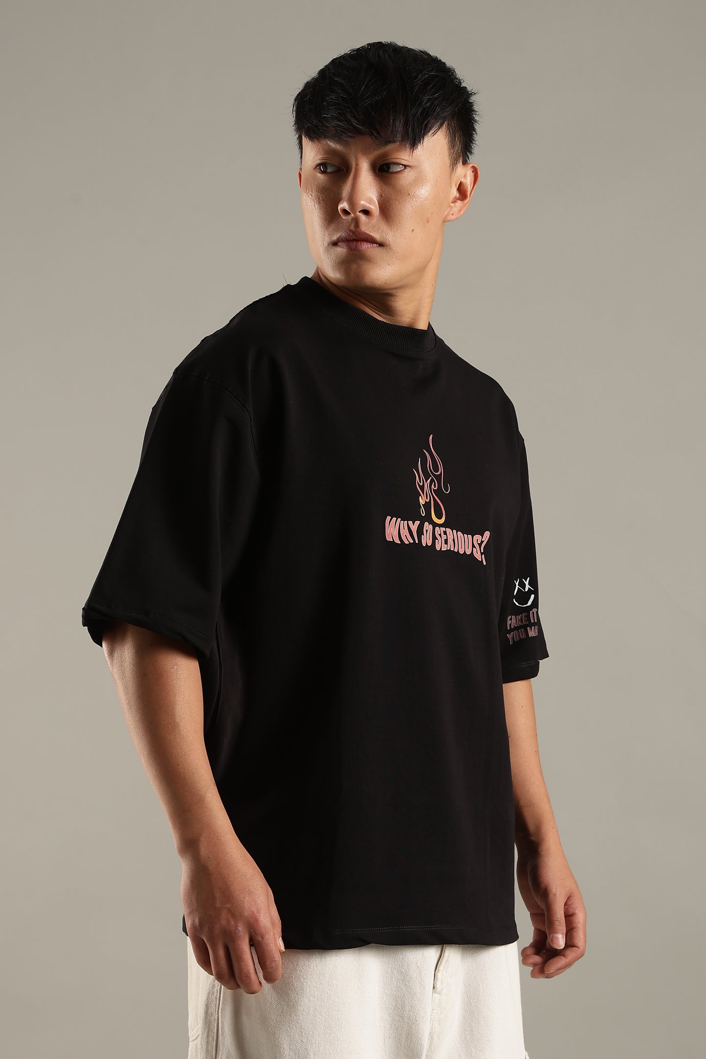 Trust Who Black Oversized T-shirt