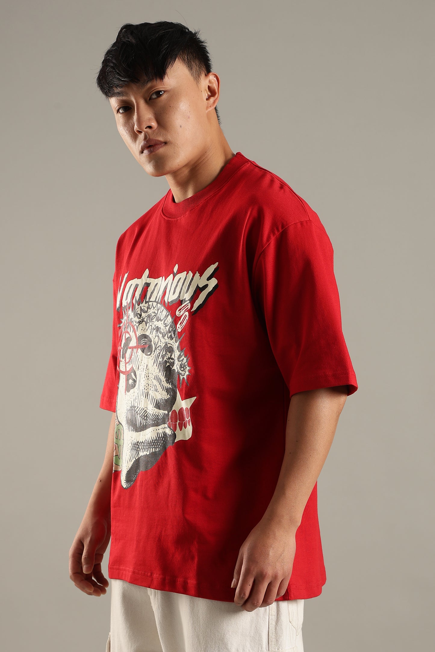 Notorious Red Oversized Couple T-shirt